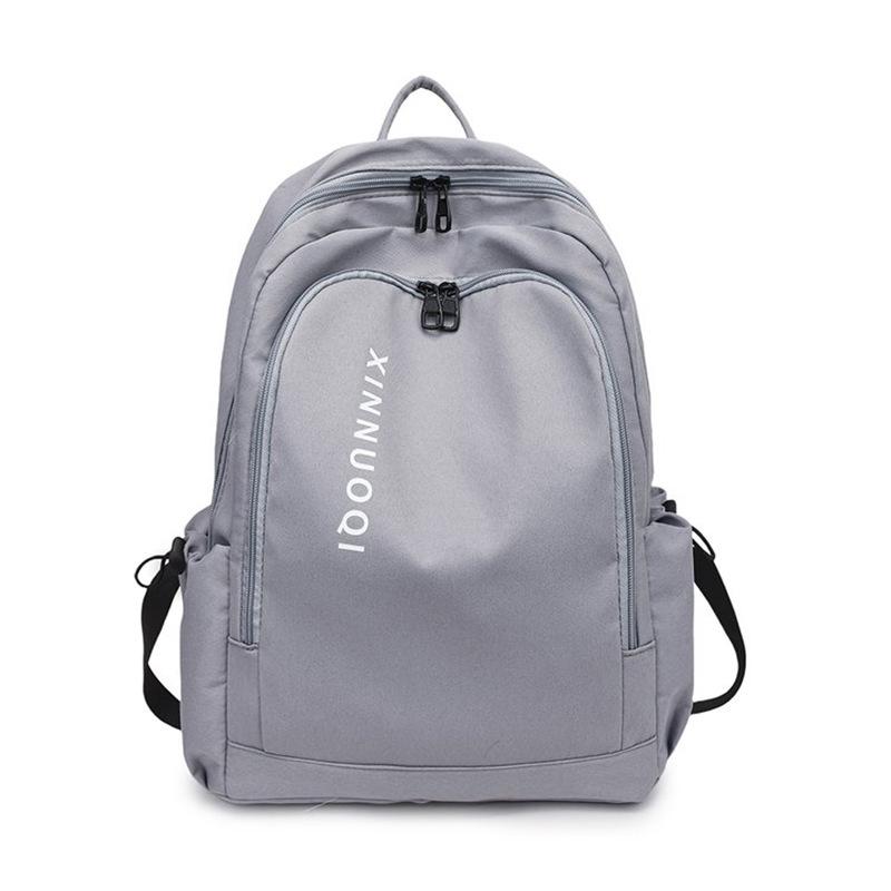 Schoolbag Korean version ins Large capacity backpack Male and female junior high school student schoolbag Personalized versatile trendy college 