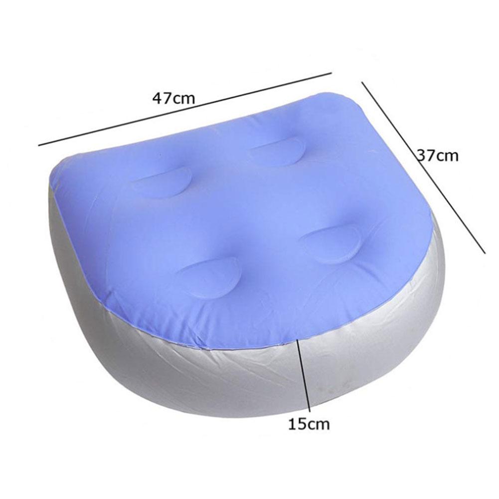 Hot Tub Bath Spa Booster Seat Mat Pad Inflatable Chair Cushion with Suction Cup