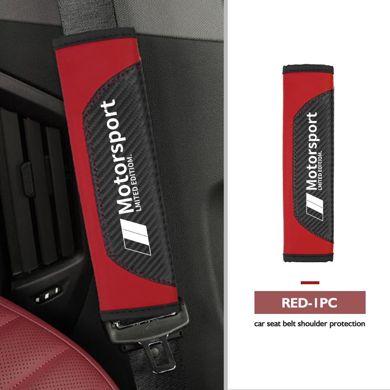 Car Safety Seat Belt Shoulder Sheath Protection Strap Cushion For BMW Performance 1 3 5 7 Series M E93 F20 iX1 iX2 iX3 iX5 iX6