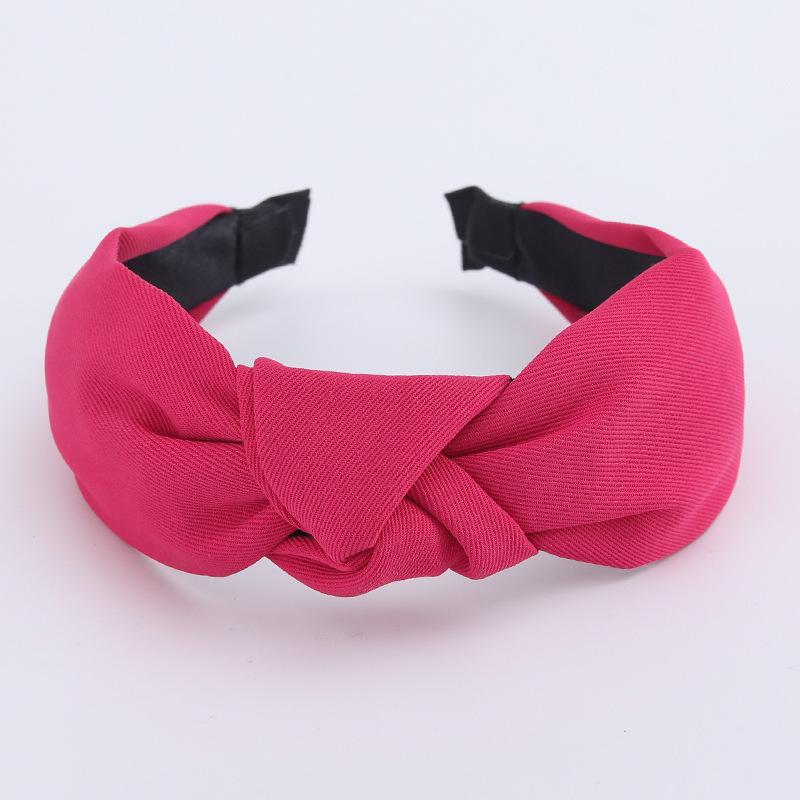 Minimalistische Damen Stirnbänder Einfarbiges Köpergewebe Geknotete Haarbänder für Damen Mädchen Lässig Einkaufen Reisen Kopfschmuck Accessoires