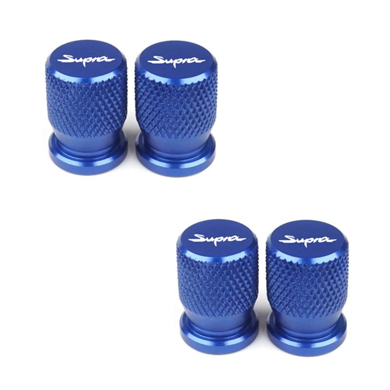 

4pcs Car Wheel Tire Valve Caps for Toyota Supra mk3 mk4 accessories Aluminum Airtight Covers Badge Emblem