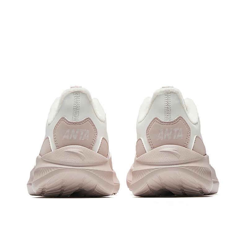 Anta Fashionable Comfortable Non-Slip Wear-Resistant Low-Top Casual Running Shoes Women sneaker White Pink 922435559-6