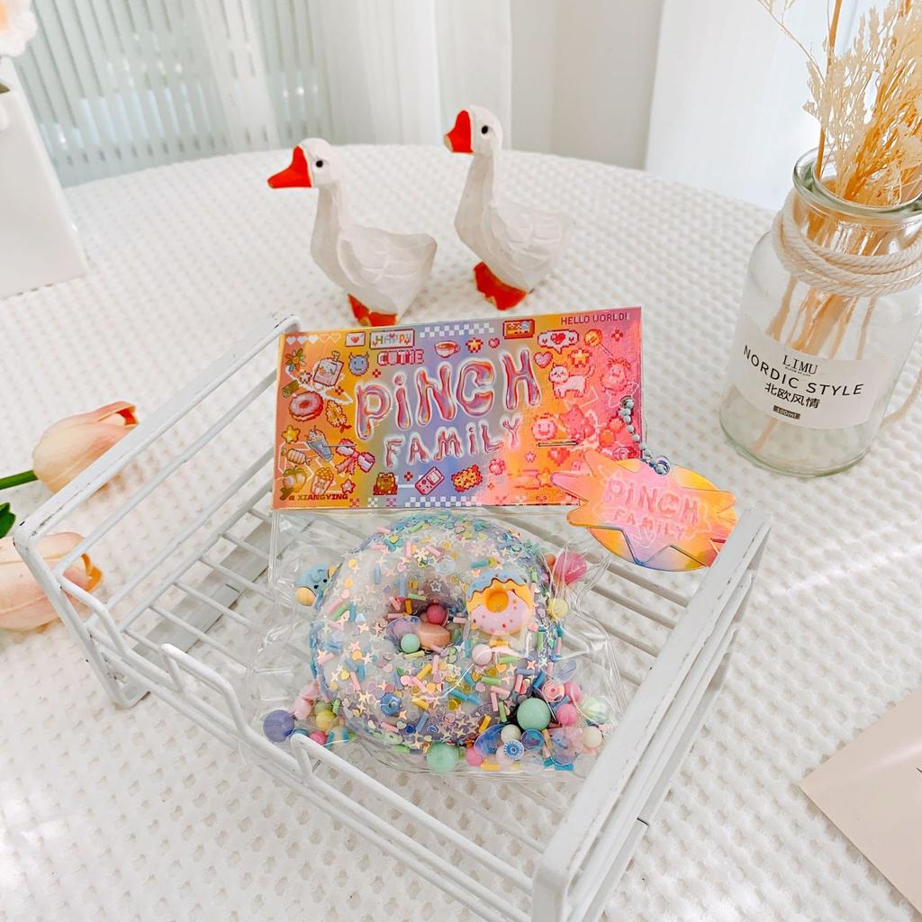 Weiche und klebrige Silikon-Katzenpfote Tier-Donut, Kneif-Spaß Plüsch, Langsam zurückfedernd, Stressabbauendes Spielzeug, Kinderspielzeug-Geschenk