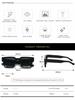 Square Vintage Sunglasses For Men Women Fashion Big Black Frame Shades Retro Designer Sun glasses Driving Eyewear Male UV400