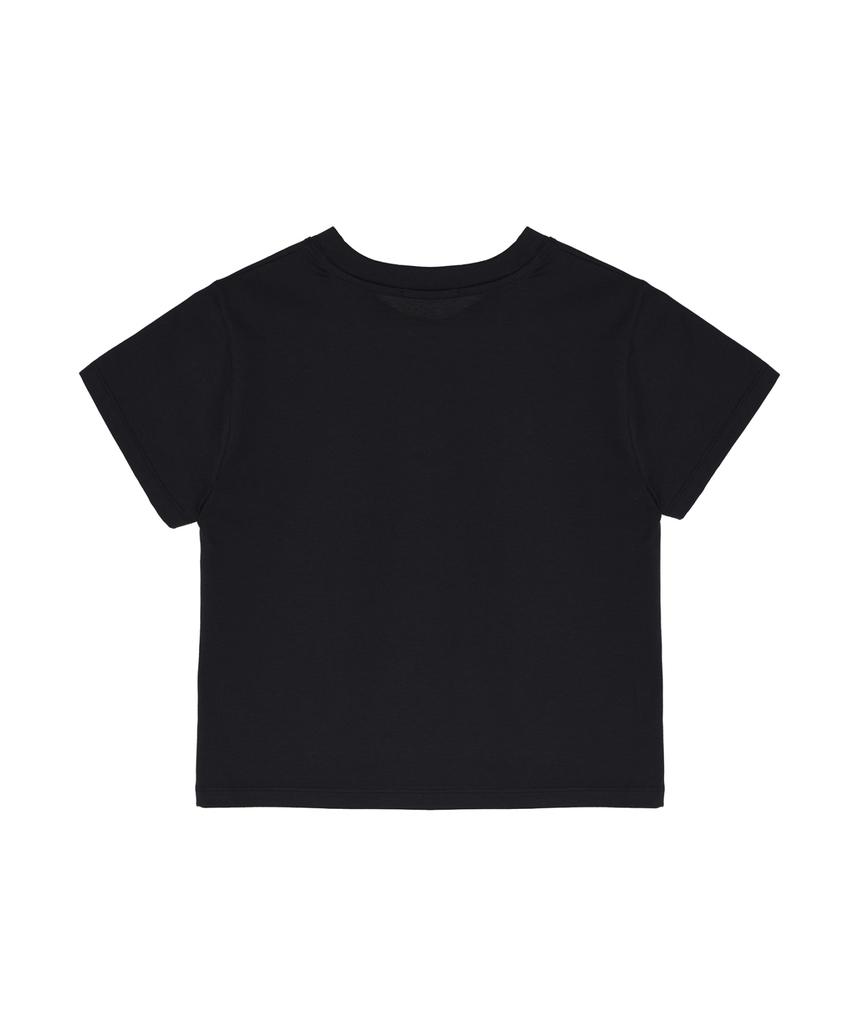 Nigaennikol Mini Butterfly Graphic Top_Black