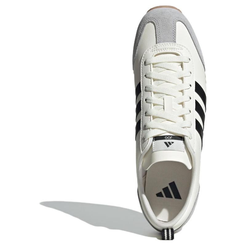 adidas VS JOG 2.0 Nízké ležérne tenisky odolné proti oderu Unisex Biela Sivá Čierna Tenisky JS1031
