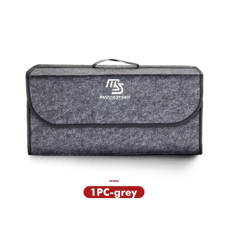 For Mazda Car Styling Trunk Storage Box Felt Cloth Organizer Foldable Stowing Tidying Bag 2 3 5 M5 Ms CX-4 CX-5 CX6 CX7 M3 M6