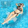 Aufblasbares Sommer-PVC-Schwimmbett mit Sonnenschutz und Rückenlehne