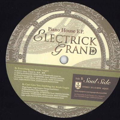 12inch Record ELECTRICK GRAND  Piano House E.p. AQ025 AQUA PRODUCTIO 2010 Japan Dance  Electronica Used