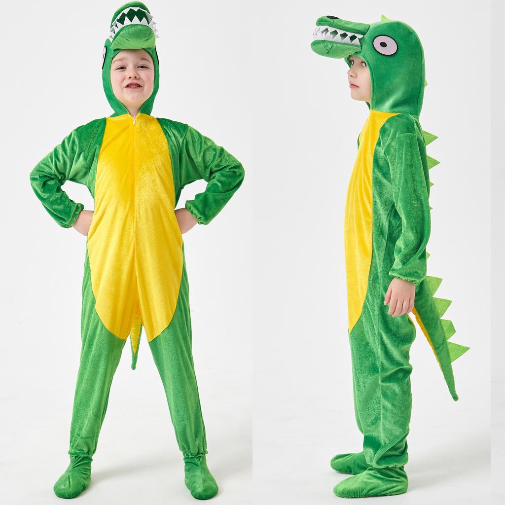 Multiple Styles Kids Cute Little Animals Jumpsuit Dinosaur Tiger Wolf Rabbit Giraffe Children Boys Girls Halloween Cosplay Suit