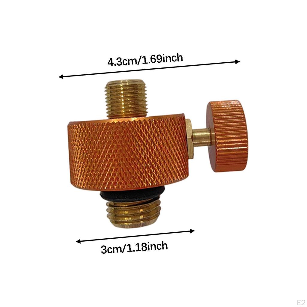 Camping Adapter Conversion Sturdy Metal Rustprood with Adjust Knob Tank Input Converter for