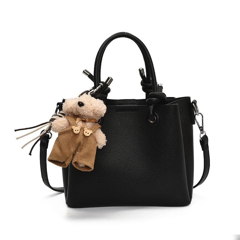 2025 New Simple Solid Color High-end Portable Bucket Bag Spring and Summer New Versatile Casual Commuter Messenger Bag