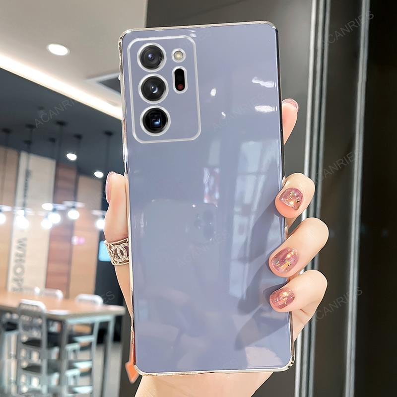 Note20 Note10 Note9 Luksusowe Platerowane Etui z Uchwytem Pierścieniowym Dla Samsunga Galaxy Note 20 Ultra 10 Plus Lite 9 8 Stojak Silikonowy Pokrowiec na Tył