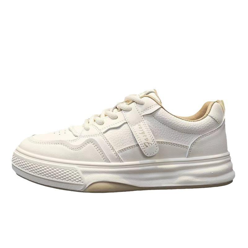 New Spring and Autumn Style of Internet Celebrity White Shoes for Women Internet Celebrity Versatile Comfortable and Casual Thick-soled Sports Shoes