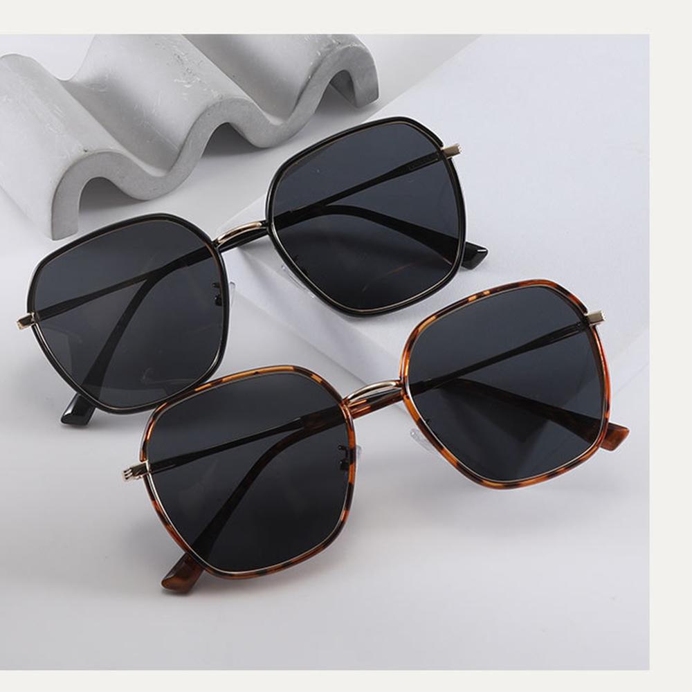 Women Trendy Sun Glasses Polarized Oversized Geometric Sunglasses UV400 Protection Lens TR Metal Frame for Men Women