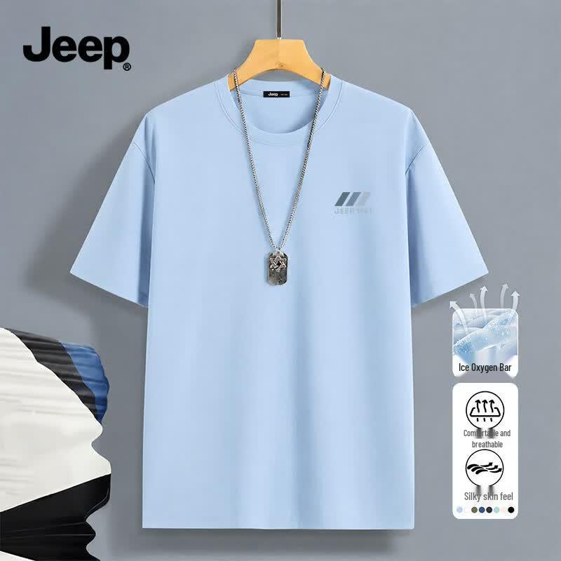 JEEP Men s Ice Silk Short Sleeve T-Shirt M
