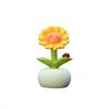 Warme Sonnenblumen-Autodekoration - Niedlicher und beruhigender Blumentopf - Realistische Topfpflanze - Dekoration für die Seitenfenster des Fahrzeugs