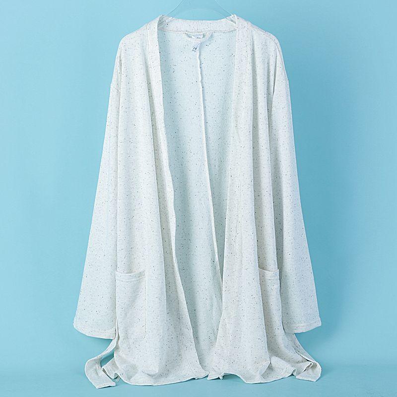 

94 Export Plus Size Mid Length Long Length Windbreaker Female S72754 Spring & Fall New Arrival Terry Knitted Loose Waist-Tight Cardigan Outwear 1 Picture color us6