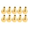 10PCS Brass Large Bore Tire Valve Stem Adapters External Tire Bore Valve Reducer Adapter Connector Good Performance 22mm Length Stem Caps1