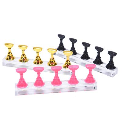 1 Set Nail Holder Practice Display Stand Acrylicshowing Shelf