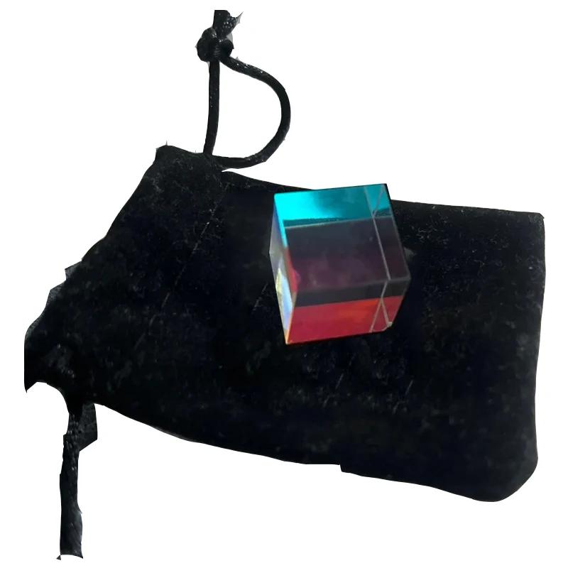 Optical Glass X-cube Dichroic Cube Prism Science Magic Prism Cube Splitter Learning Gift Idea Class Physics Learning Toy