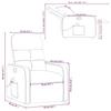 Massage Chair Dark Gray Fabric