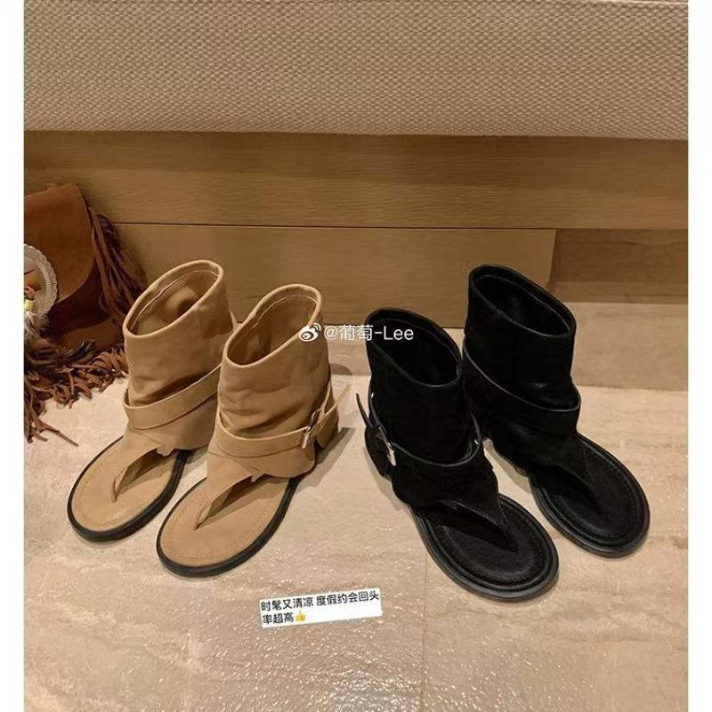 Fischgräten-Clip coole Stiefel Damen Sommer neue modische kurze Hosen Sandalen