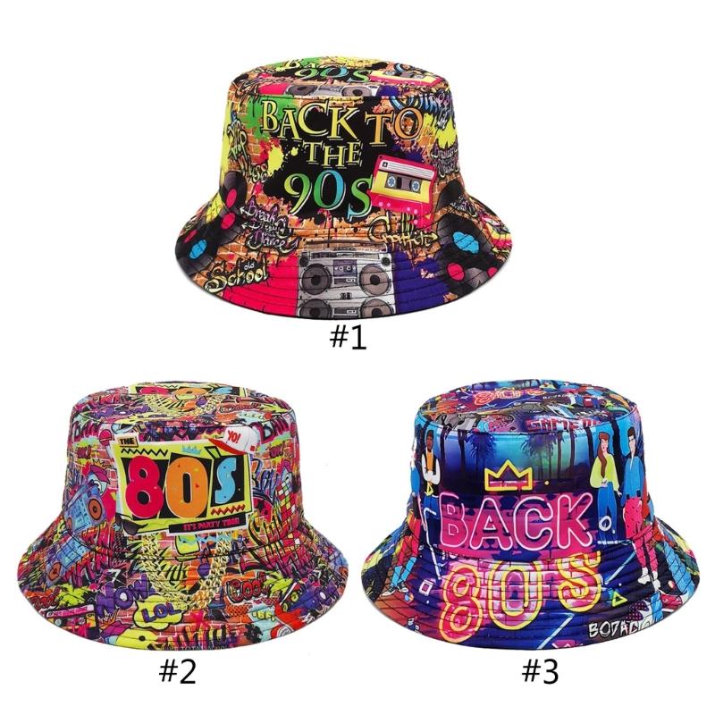 Fisherman Cap voor JazzPopulaire Zomer Buitenactiviteit Bucket Hat Print Zonnehoed