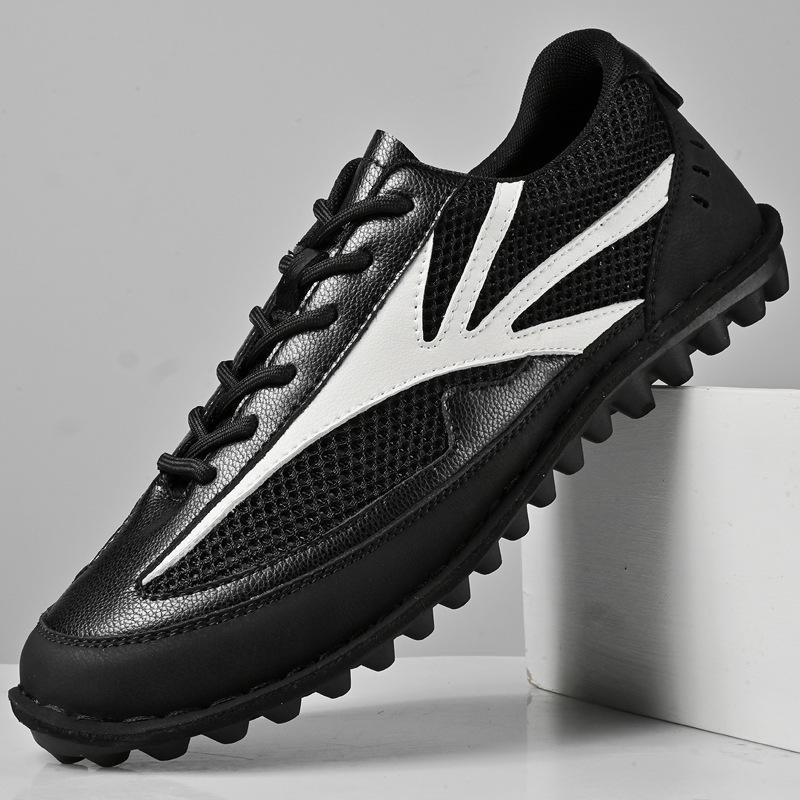 Mesh shoes men's 2025 new summer breathable hollow shoes soft sole non-slip lightweight Forrest Gump shoes casual shoes large size