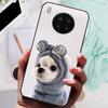 For Honor 50 Lite Case Black Cover Lion Wolf Silicone Soft Back Cases For Huawei Honor 50 Lite Pro Phone Case Protective Shell