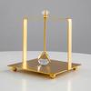 Desktop Tissue Holder Wrought Iron Crystal Ball Tissue Box Ornaments Restaurant Square Base Tissue Organizer for Room