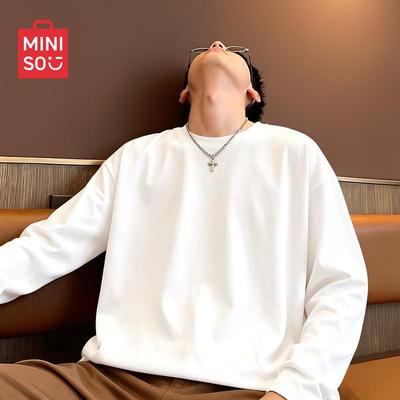Men's Pure Cotton Loose Fit Long Sleeve T-Shirt