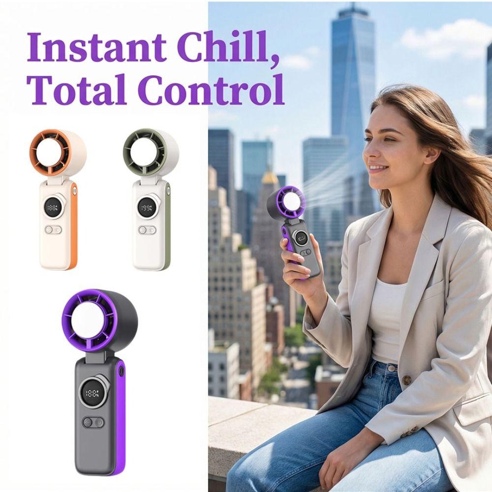 USB Powered Handheld Fan Multi-Speed Cold Compress Fan Refrigeration Fan  Daily Cooling