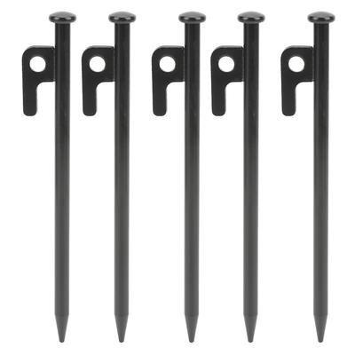 5Pcs Tents Stakes Multifunction Heavy Duty Metal Easy Penetration Corrosion Resistant Ground Stakes for Camping Outdoor