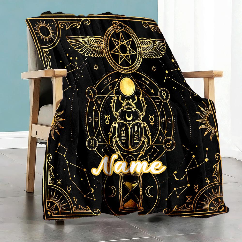 Football Player Home Customize Your Name Blankets Comfortable Soft Lightweight Allseason Multipurpose Blanket For Picnics Sofas Offices Beds Living