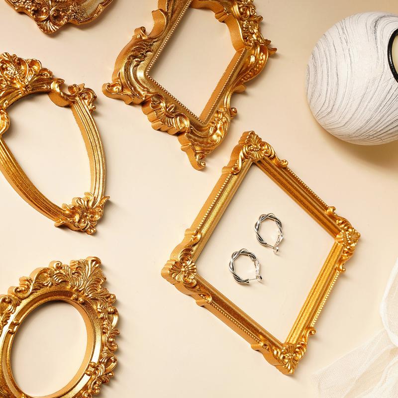 Vintage Gold Diy Shadow Box Frame Diy 3D Memory Display Frames Wedding Photo Display Frames Atmosphere Props Home Decoration