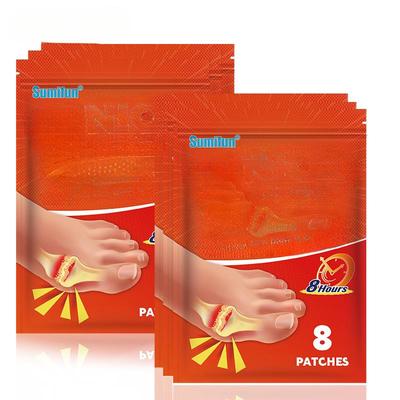 8 Pieces/bag Toe Patches Far Infrared Musculoskeletal Health Patch for Pain Relief