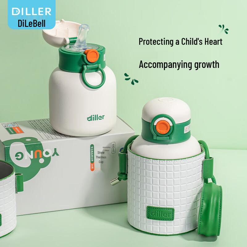 

Dilabear 680ML Kids Straw Insulated Bottle