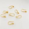 Gold-Plated Water Drop Ear Hook Earrings - High Color Retention, DIY Accessories, Semi-Finished.