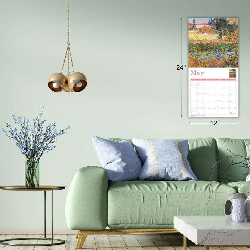 Marble City Press Modern Quilts Calendar 2026 | 12" x 24" Fiber Arts Calendar 12 Month Maker Improv Quilting Patterns, Heidi Parkes, Sewing and