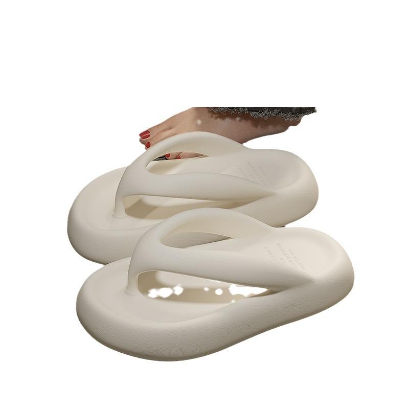 Flip-flops female summer wear black pinch slippers non-slip bathroom bath beach seaside splint fashion sandals female