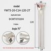 45°-75° CNC V-Shaped Dovetail Groove Milling Cutter with Inner Hole