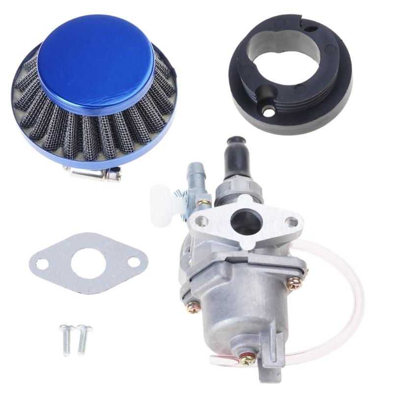 Durable Engine Carb Carburetor with Pod Air Filter 2 Stroke for 47cc 49cc Mini Quad Moto ATV Dirt Pocket Bike Motorcycle