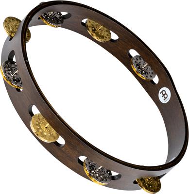 MEINL Percussion Vintage Wood Tambourine Jingles Dual-Alloy TA1VM-WB