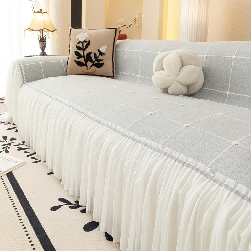 

Простой современный универсальный чехол «все включено», подходит для домашних животных, используется как плед для дивана, полотенце для дивана, защитный чехол для дивана, шенилл 180*130cm серый