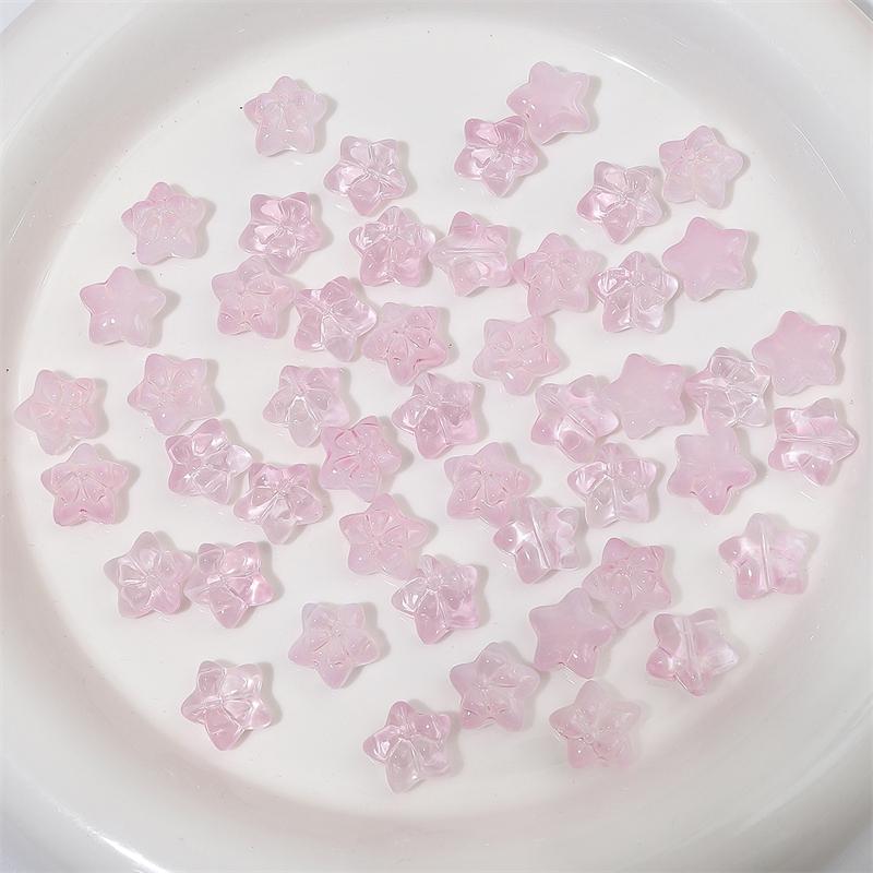 10pcs 15mm Crystal Glass Star Bow Beads Charm for Earring Necklace Bracelet DIY Jewelry Making Accessories