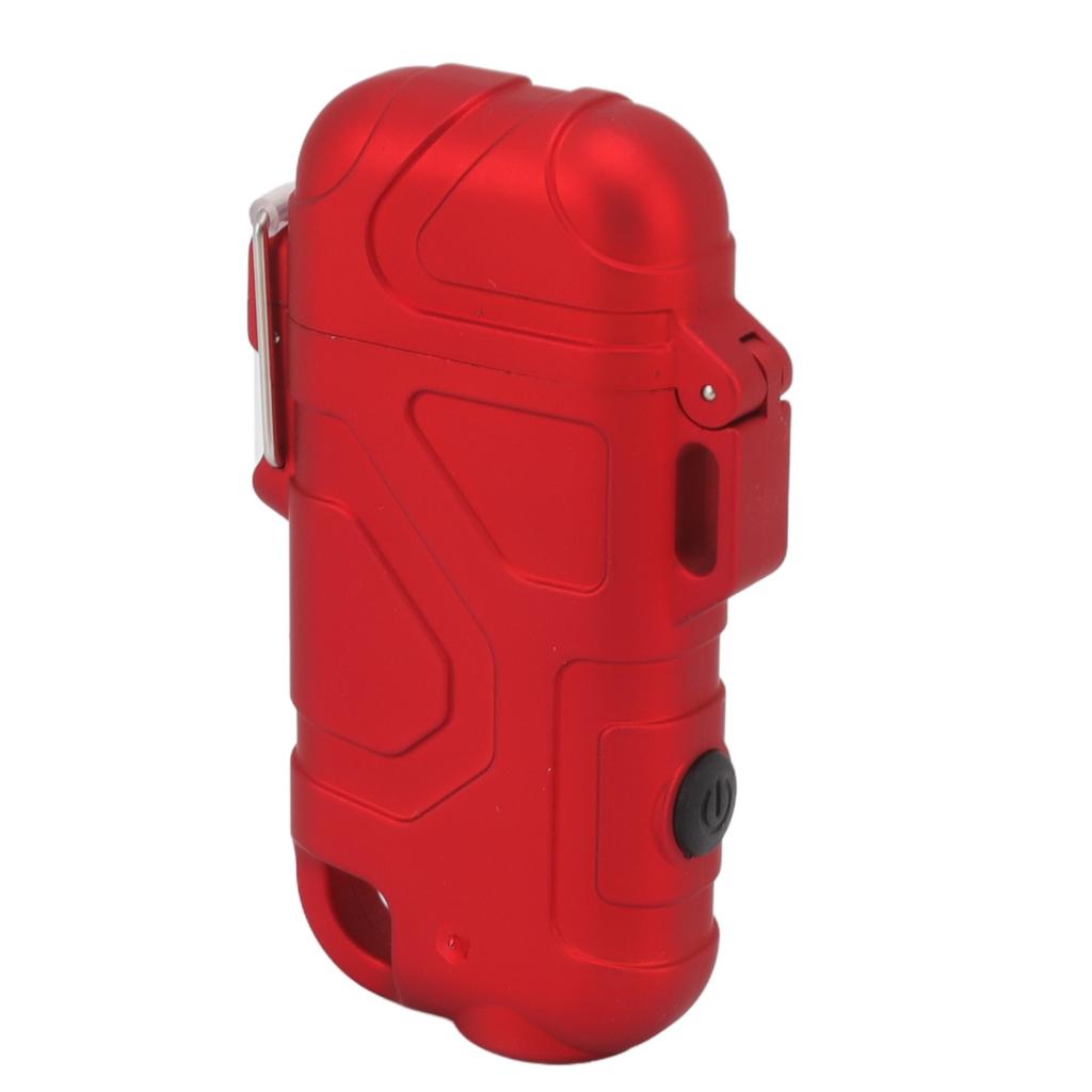 Double Arc Plasma Lighter Windproof Waterproof Flameless USB Electric Lighter with 3 Gear Adjustable Flashlight