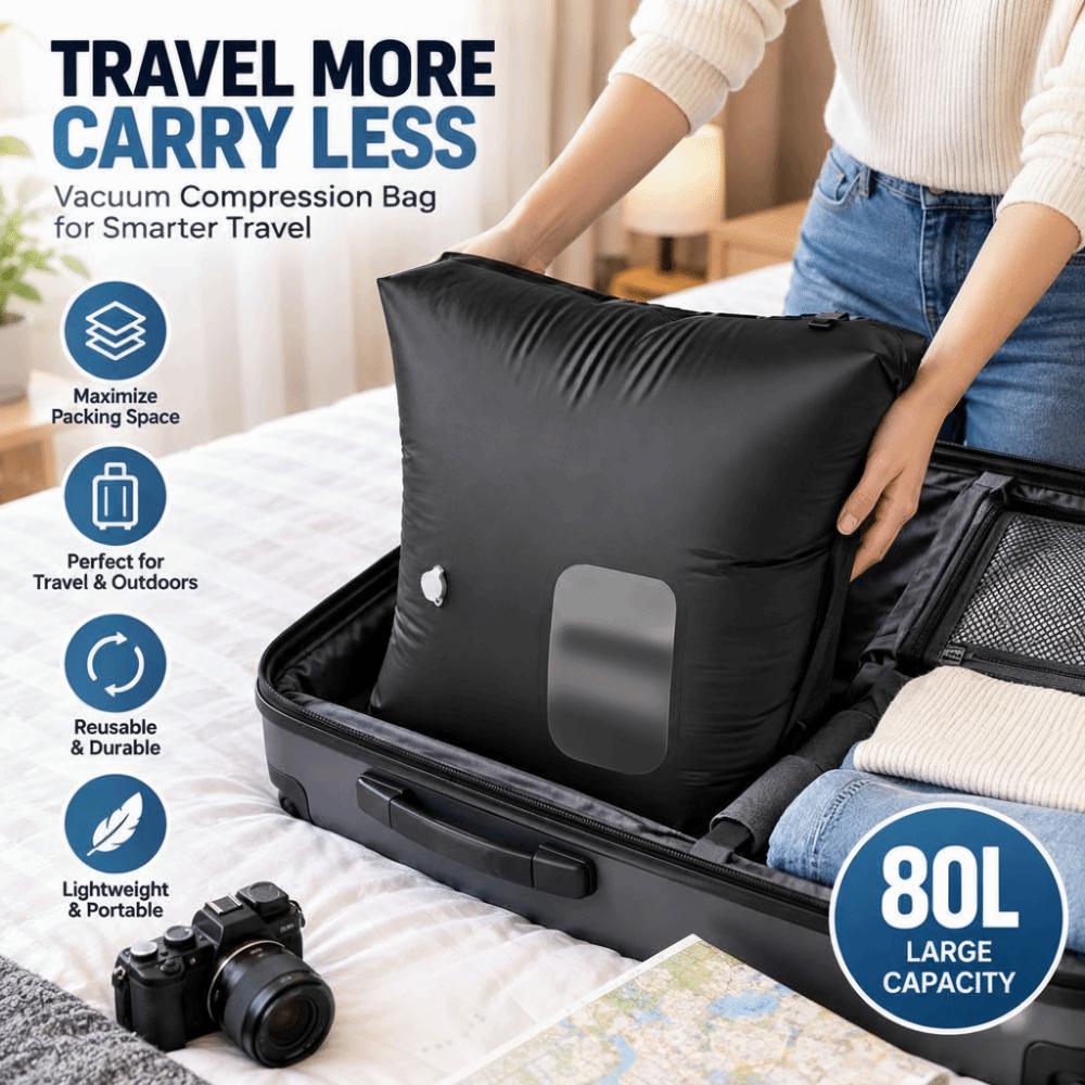 Clear Viewing Window Compression Storage Bag for Reinforced Straps Compression Storage Bag Type