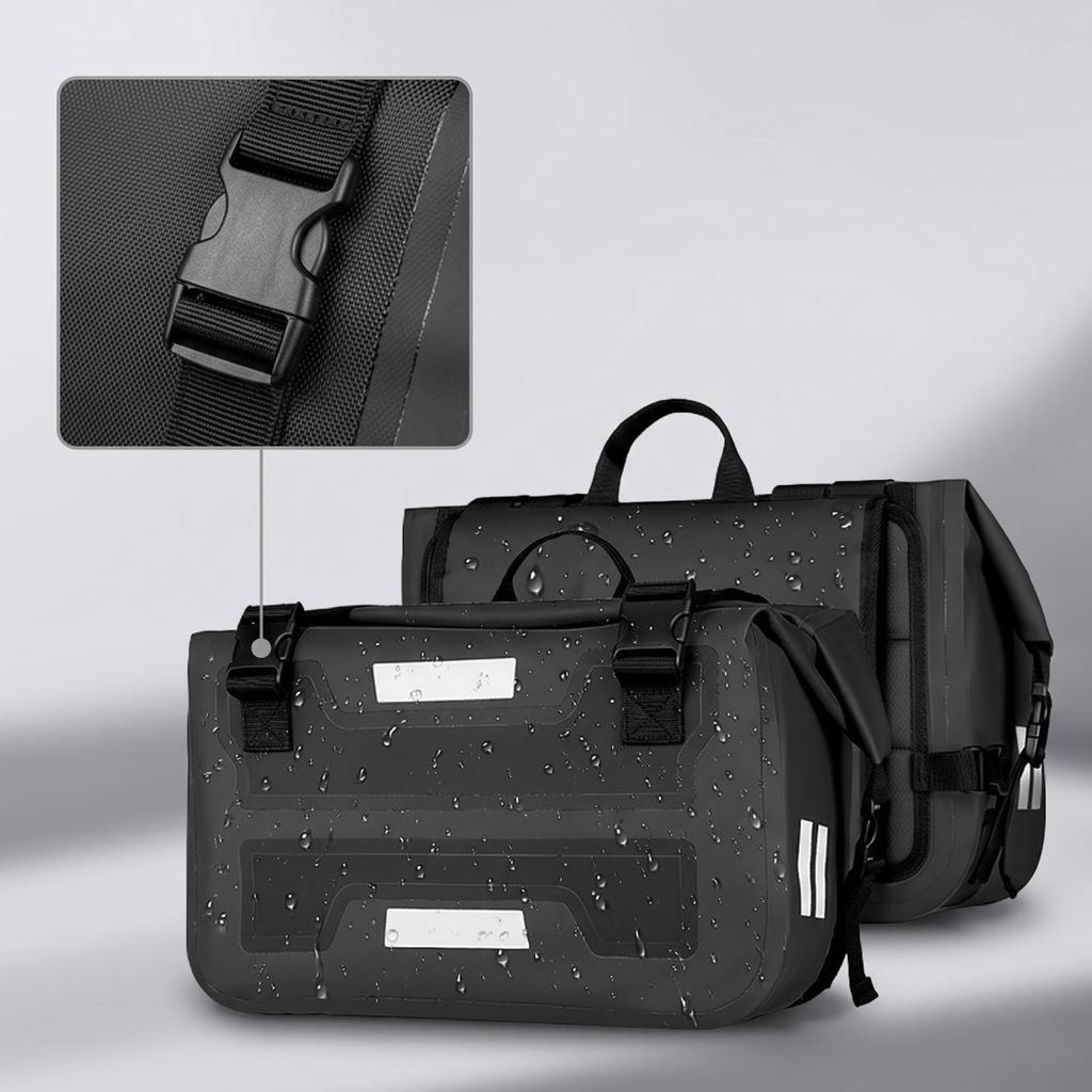 Motorcycle Saddlebags Waterproof Side Bags Soft-Sided Luggage