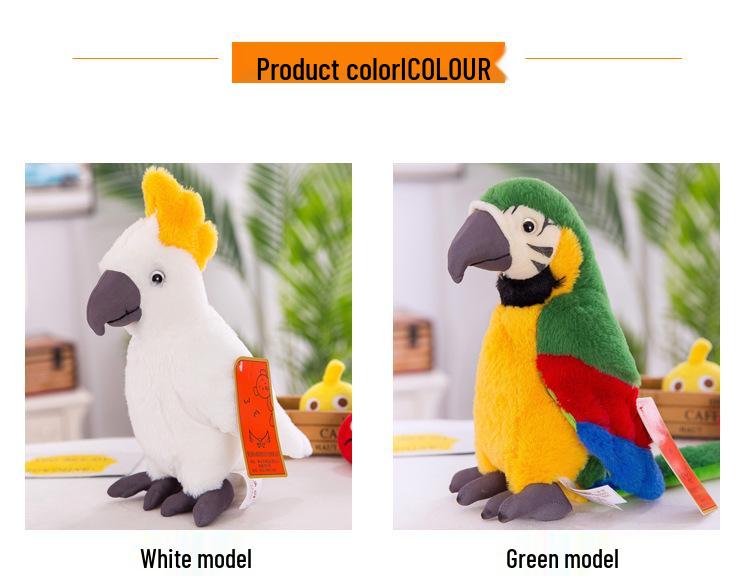 Creative Cute Macaw Parrot Plush Toy - Funny Bird Doll & Children's Birthday Gift